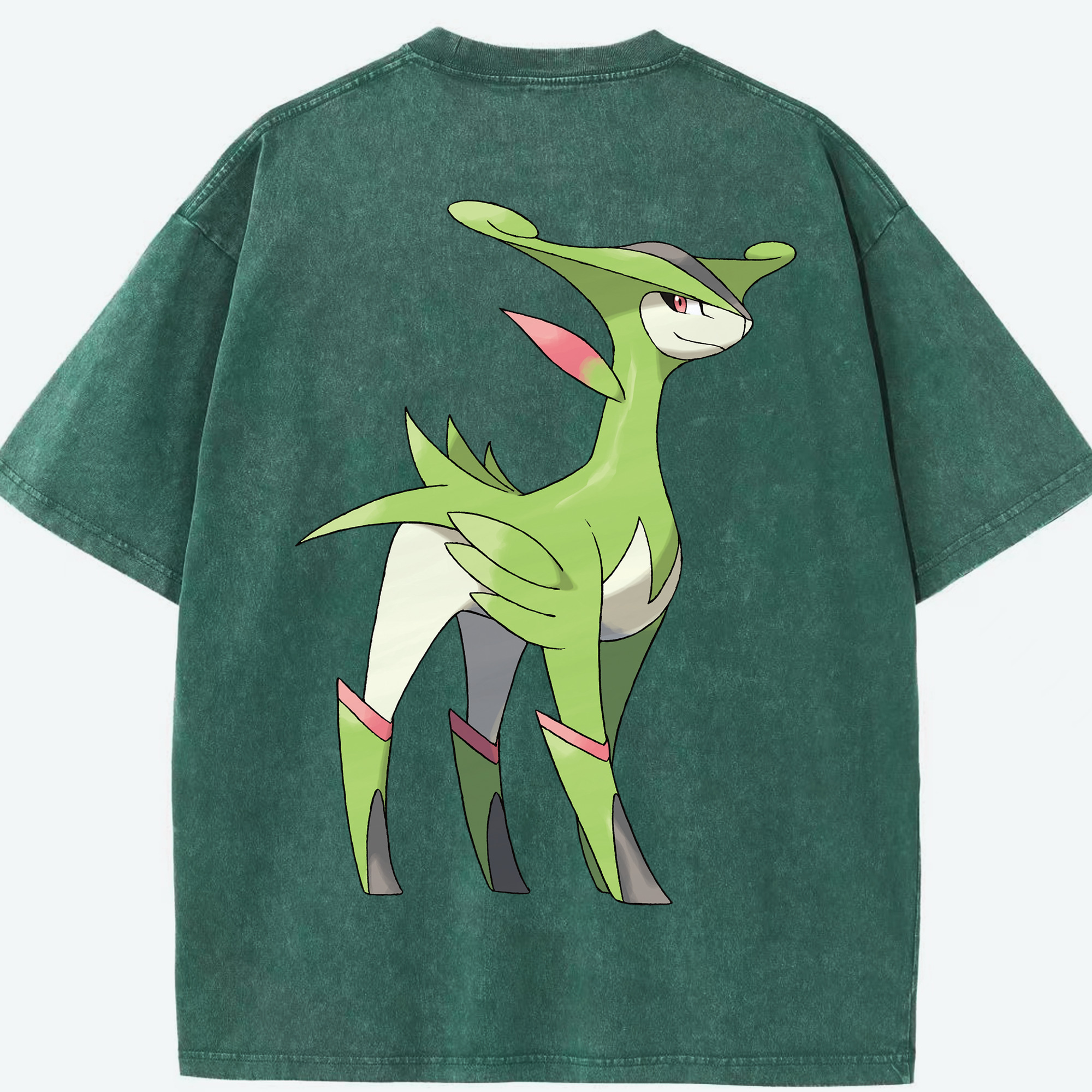 （画像用） ポケットモンスター Pokémon 綿100% ヴィンテージ風 半袖Tシャツ（背面プリント）